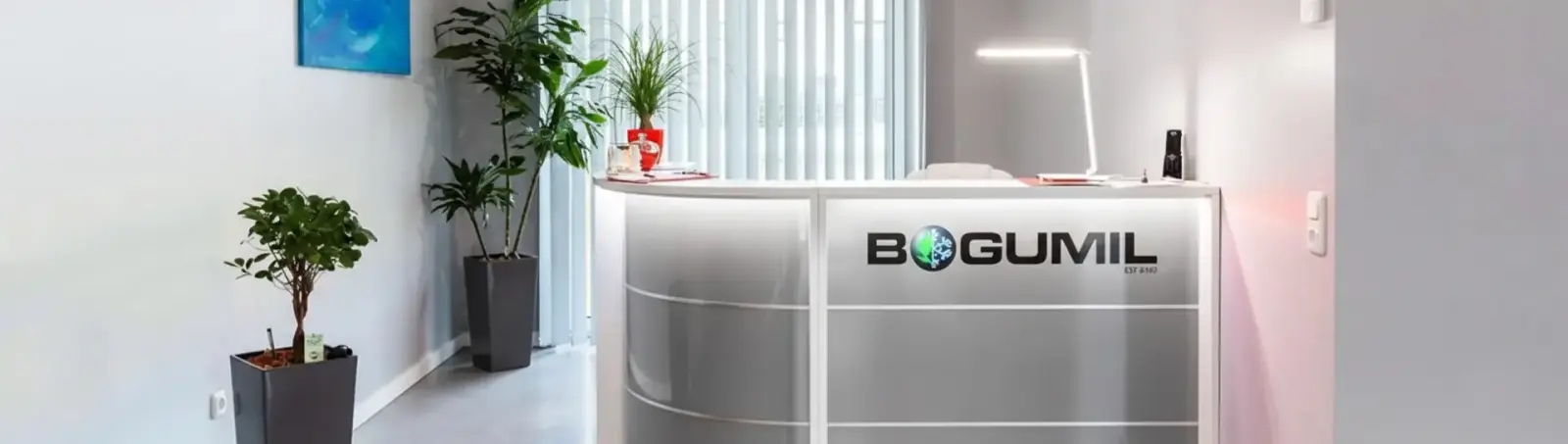 Empfangsbereich im Büro von BOGUMIL